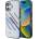 BMW Калъф BMW Motosport IML Random Stripes iPhone 16 Plus - сив (3666339325374)
