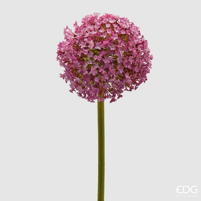 Umělá květina Allium okrasný česnek tmavě růžový, 78x14 cm