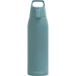 SIGG - Insulated drinking bottle - Thermos bottle Shield Therm One Morning Blue carbonated drinks - Leak-proof - Dishwasher safe - BPA-free - 90% recycled stainless steel - Gray blue - 1L - 6021.40 (6021.4