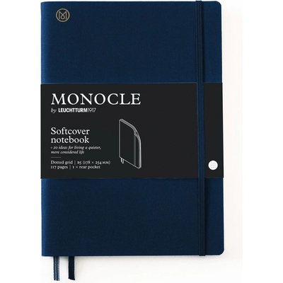 Leuchtturm1917 Tečkovaný zápisník Monocle B5 Softcover Navy – Zboží Mobilmania