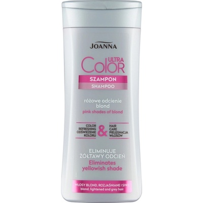 Joanna Ultra Color Pink Shampoo šampón pre blond vlasy 200 ml