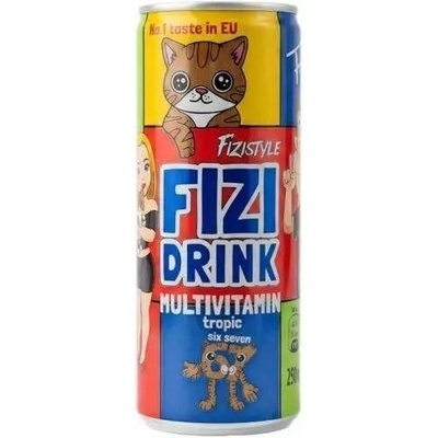 FIZI DRINK limonáda s příchutí multivitamin tropic 250 ml