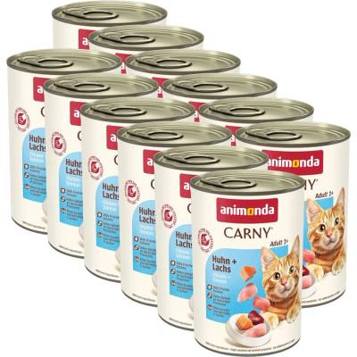 Animonda CARNY Котка Възрастен пиле + сьомга 12 x 400 г