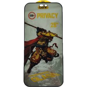  Стъклен Протектор 5D Full Glue PRIVACY за iPhone 18 Pro, черен