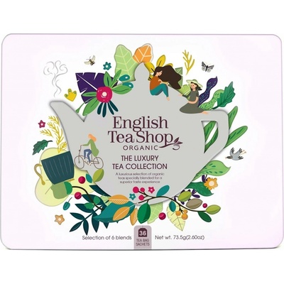 English Tea Shop Organic Classic Selection in an Elegant Tin 36 čajových sáčků
