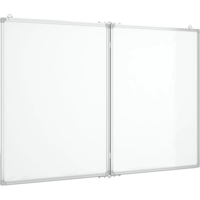 vidaXL Magnetická skládací tabule 120 x 80 x 1,7 cm hliníková