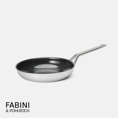 Pánev FABINI & Pohlreich 2.0, ø 26 cm - Nepřilnavá nerezová beznýtová pánev z vícevrstvé nerezové oceli bez poklice