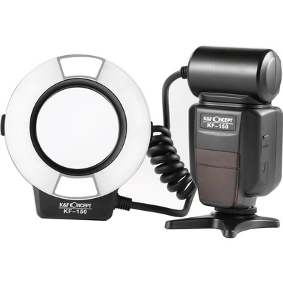 K&F KF150 TTL Marco Ring Flash for Canon EOS Rebel GN14 K&F Concept