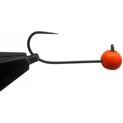 Jigovky.cz jigové hlavičky Wolframové HD Barbless Orange vel.4 0,6g 5 ks