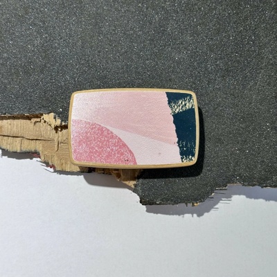 Wood Style opasek Skejt Kulatý spona 38 Hnědá