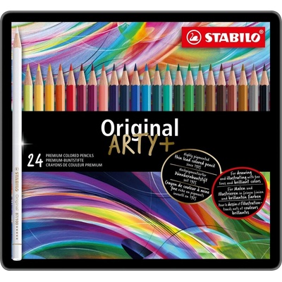 STABILO Комплект цветни моливи, Stabilo, Arty Original metal box ST8774-6, 24 цвята (ST8774-6)