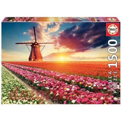 Educa Пъзел educa 18465 - 1500 части - Пейзаж с лалета (edu18465)