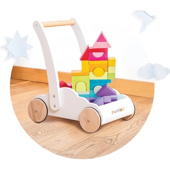 Le Toy Van Petilou Vozík s dúhovými kockami