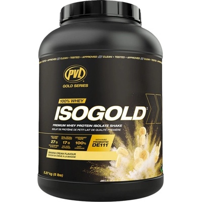 PVL / Pure Vita Labs IsoGold | Whey Protein Isolate [2270 грама] Бананов крем