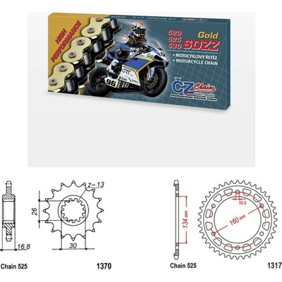 ČZ Řetězová sada Honda NT 1100 22-25 | Zboží Auto