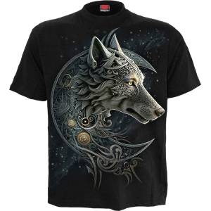 SPIRAL мъжка тениска spiral - celtic wolf - черна - t220m101 - metalshop - 51,97 лв