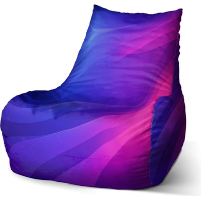 Sablio Bean sedací vak s potiskem 100 x 90 x 45 cm