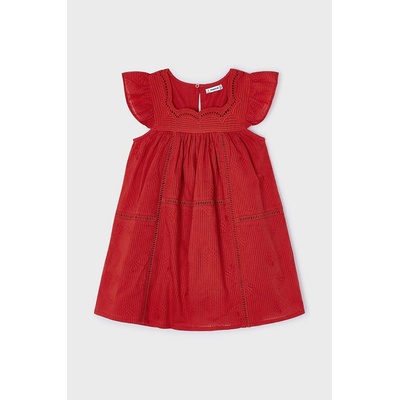 Mayoral Детска памучна рокля Mayoral в лилаво къса разкроена (3930.6F.Mini.PPYH)
