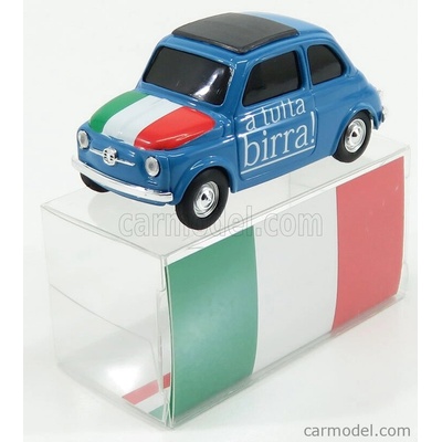 Brumm Fiat 500 Brums Italia A Tutta Birra ! 2018 modrá 1:43