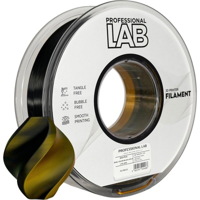 Professional Lab FG-P98-E1, 3D филамент, PLA Silk, 1, 75mm, 1000g, Многоцветен (Black, Gold) (FG-P98-E1)