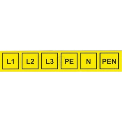 Samolepka 8 Značení L1 L2 L3 PE N PEN (sada )