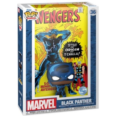 Funko Pop Comic Covers Marvel The Avengers Black Panther (special Edition) #36 9cm