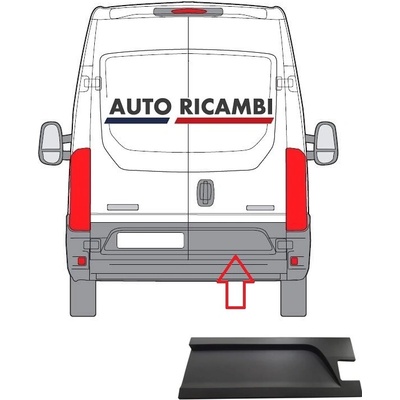 Ochranná lišta Iveco Daily od 2014 zadní, pravé dveře 5801540271