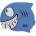 Zoggs Детска шапка за плуване Zoggs Kid's Character Cap Swim cap - Blue Jaws - размер One Size (581-0193-0111)