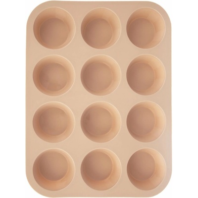 ORION Forma silikonová na muffiny 12 ks 32,5 x 25 x 3 cm béžová