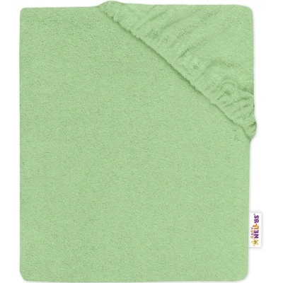 Baby Nellys Froté prestieradlo sivá 60x120