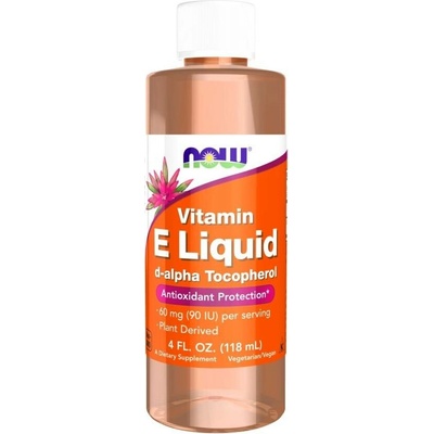 Now Foods Vitamin E Liquid kapky 118 ml