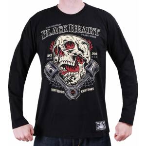 Black heart мъжка блуза black heart - flame piston - ЧЕРЕН - 12174