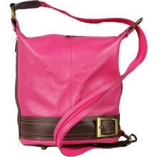 Kožená kabelka crossbody Adele rosa