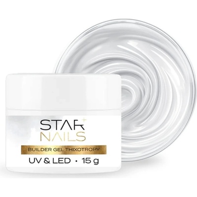 Starnails Uv Led Builder gel Thixotropy stavební tixo gel s tekutou pamětí milky 002 15ml