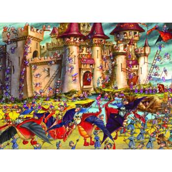 Image 1 of Grafika - Puzzle Ruyer - Battle with dragons - 2 000 piese