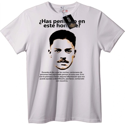 NOONEBRAND Тениска Мистериозен Мъж - L, Black