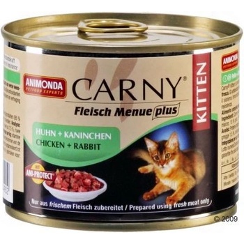 Carny Kitten Hovězí & krůtí srdce 6 x 200 g