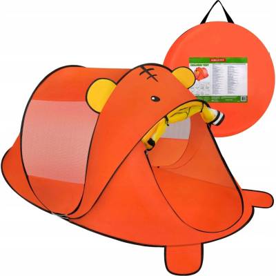 Kruzzel 27666 Dětský plážový stan 180 x 95 x 82 cm, medvídek