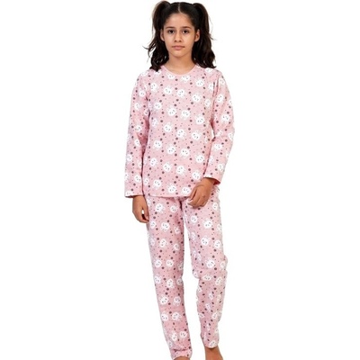 Dětské pyžamo králíček, vločky 1F0796 růžové