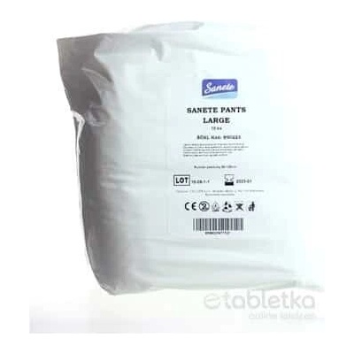 Sanete Pants Large plienkové nohavičky 10 ks
