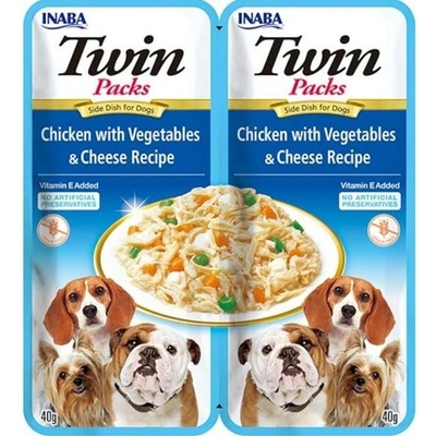 Churu Twin Packs dog kuře & zelenina sýr 80 g