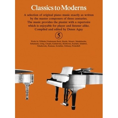 Classics to Moderns 5 orange book / 16 skladieb pre mierne pokročilých klaviristov 5+