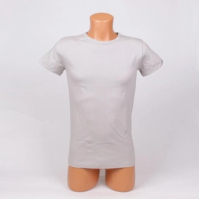 Мъжка тениска в сиво-бежов цвят