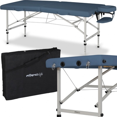 AVENO LIFE Hliníkový masážny stôl Torina 71 cm - modrá