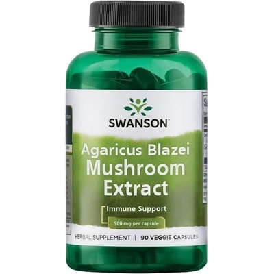 Swanson Agaricus Blazei Mushroom Extract, 90 капсули, Swanson (SWH122)