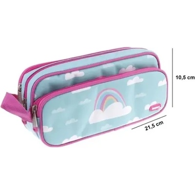 SAMPACK Несесер MP с 3 ципа SAMPACK Rainbow