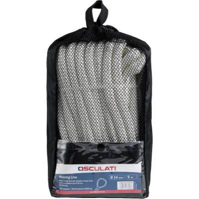 OSCULATI Polyesterové vyväzovacie lano čierne 10 mm x 6 m 06.444.90