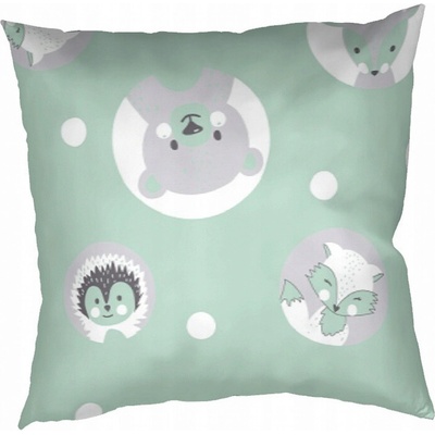 Dadka bavlna Domáci miláčikovia mint 40 x 40 cm