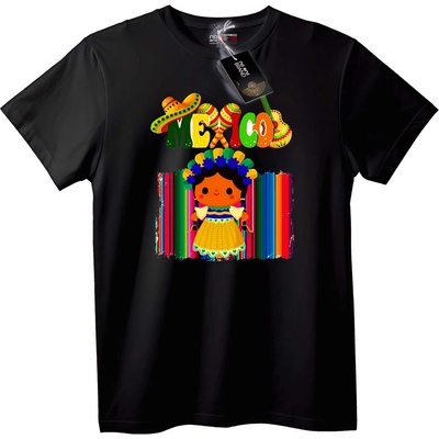 NOONEBRAND Тениска с мексикански фолклор - 2XL, White