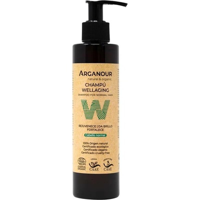 Arganour bio šampon Wellaging pro normální vlasy 200 ml